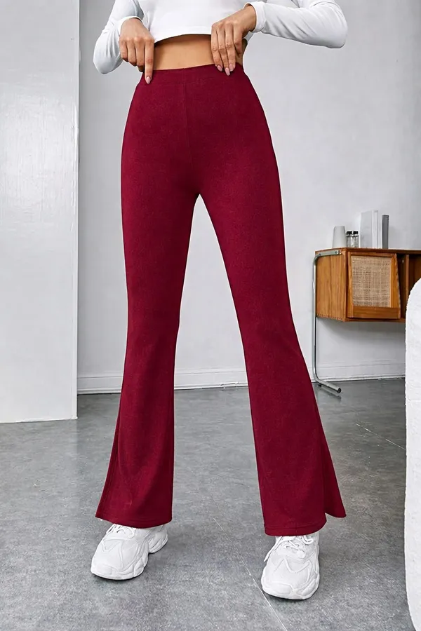 Maroon_Cotton_Trouser_For_Women