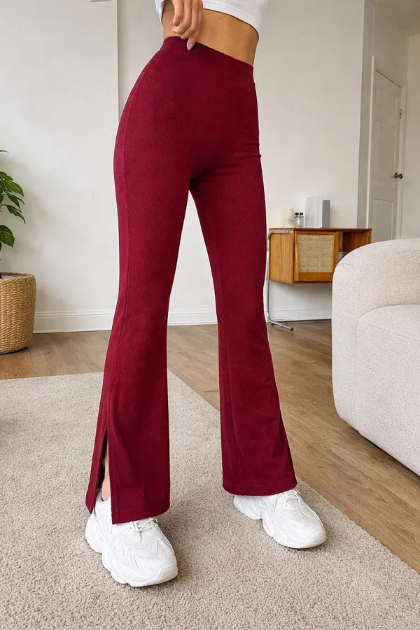 Maroon_Cotton_Trouser_For_Women