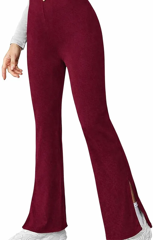 Maroon_Cotton_Trouser_For_Women