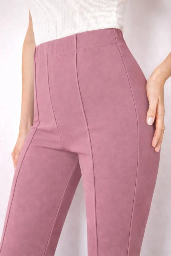 Pink_Viscose_Rayon_Trouser_For_Women