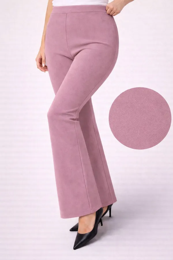 Pink_Viscose_Rayon_Trouser_For_Women