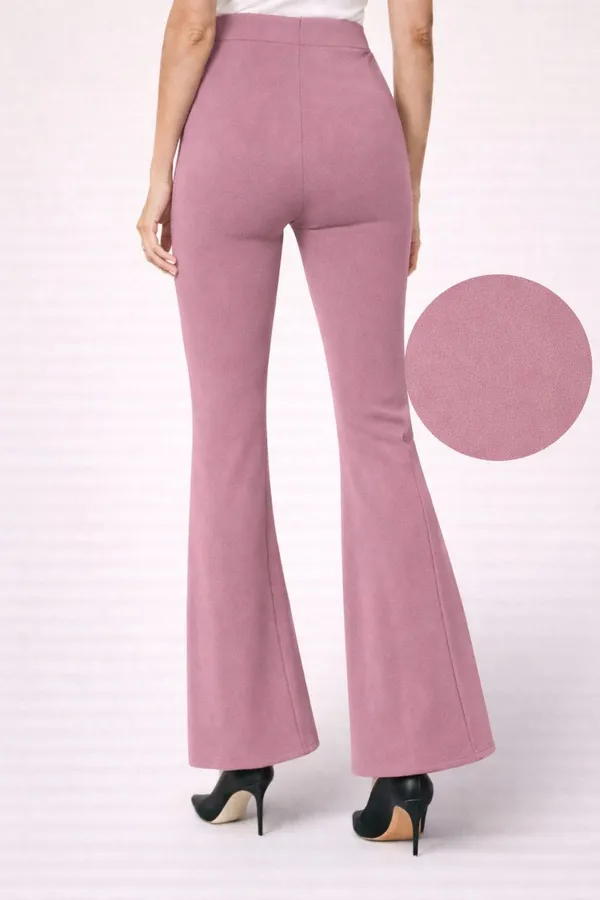 Pink_Viscose_Rayon_Trouser_For_Women