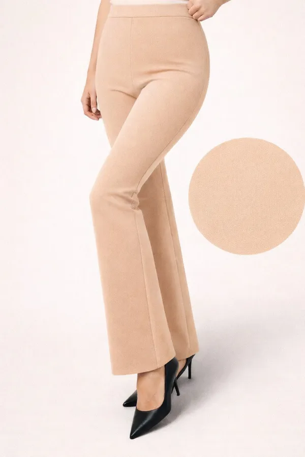 Light_Beige_Viscose_Rayon_Trouser_For_Women