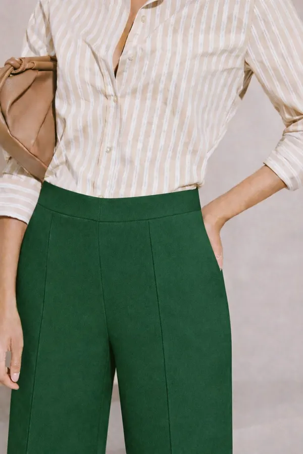 Green_Viscose_Rayon_Trouser_For_Women