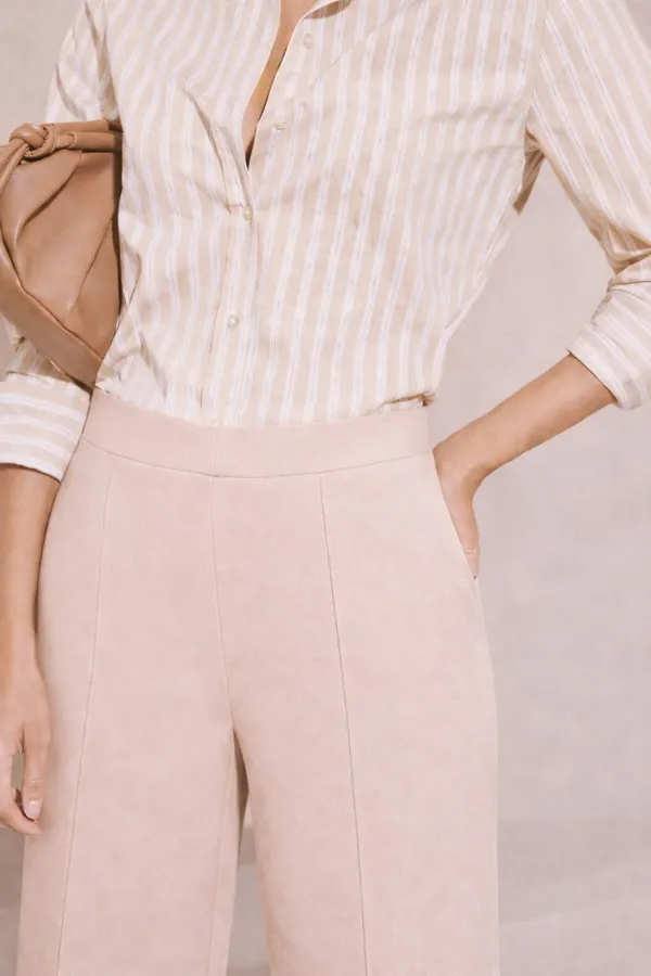Cream_Viscose_Rayon_Trouser_For_Women