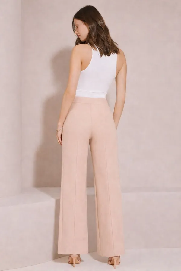 Cream_Viscose_Rayon_Trouser_For_Women