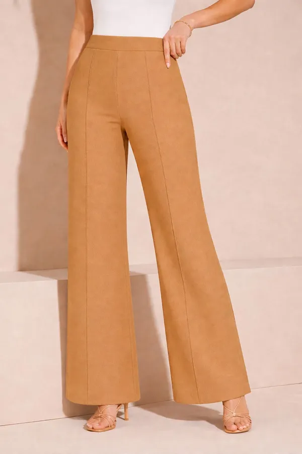 Yellow_Viscose_Rayon_Trouser_For_Women