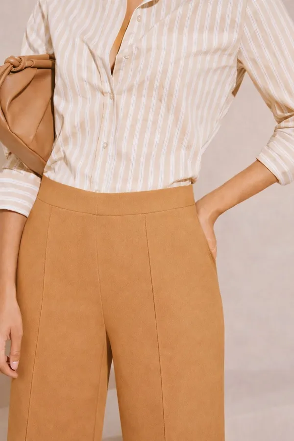 Yellow_Viscose_Rayon_Trouser_For_Women