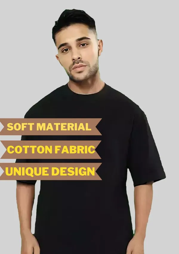 Black_Pure_Cotton_T-Shirt_For_Men
