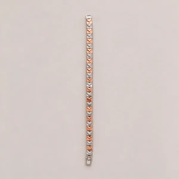 Rose_Gold_And_Silver_Silver_70%_Women_Bracelet_For_Women