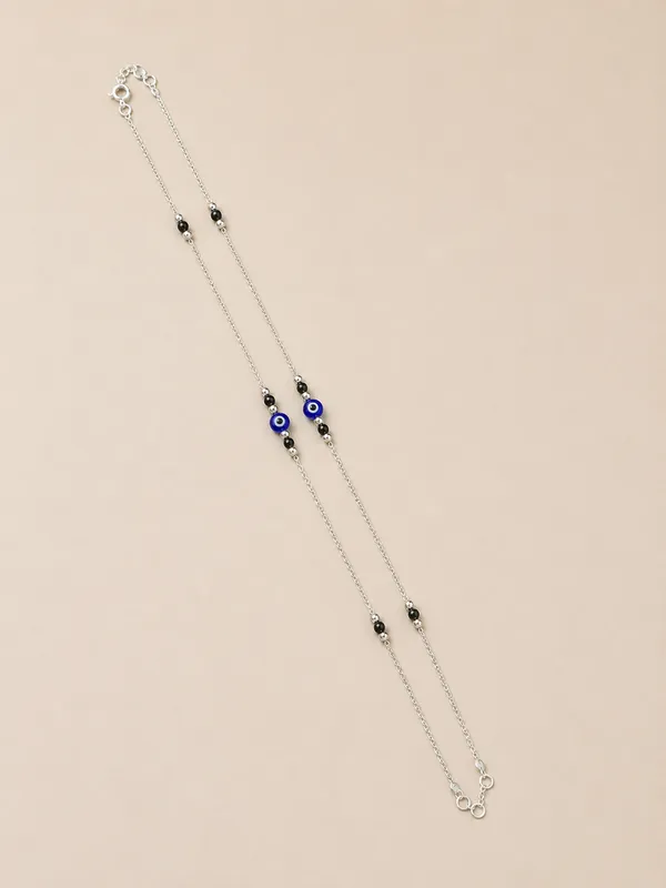 Silver_And_Blue_Silver_92.5%_Women_Evil_Eye_Anklet_For_Women