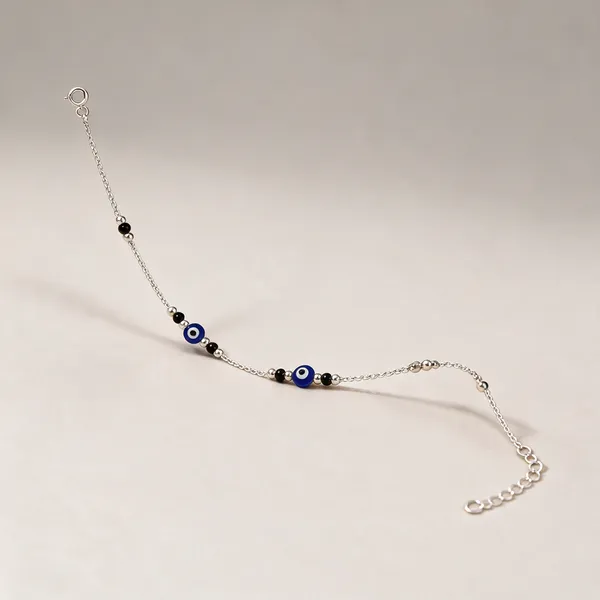 Silver_And_Blue_Silver_92.5%_Women_Evil_Eye_Anklet_For_Women