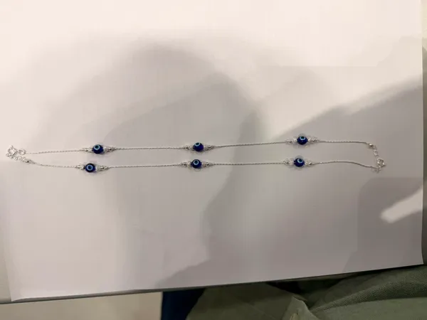 Silver-Tone_Blue_Stone_Layered_Necklace_for_Women