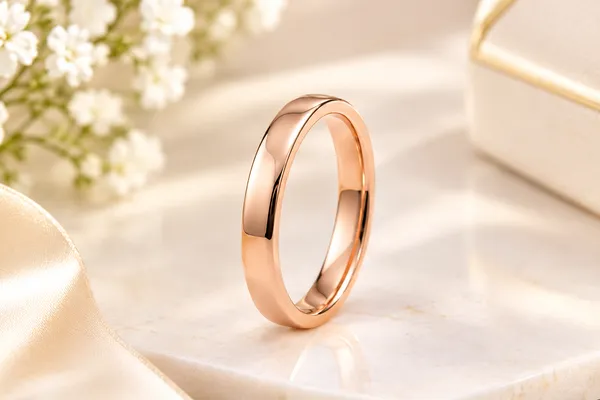 925_Silver_Rose_Gold_Toned_Plain_Wedding_Band_Ring