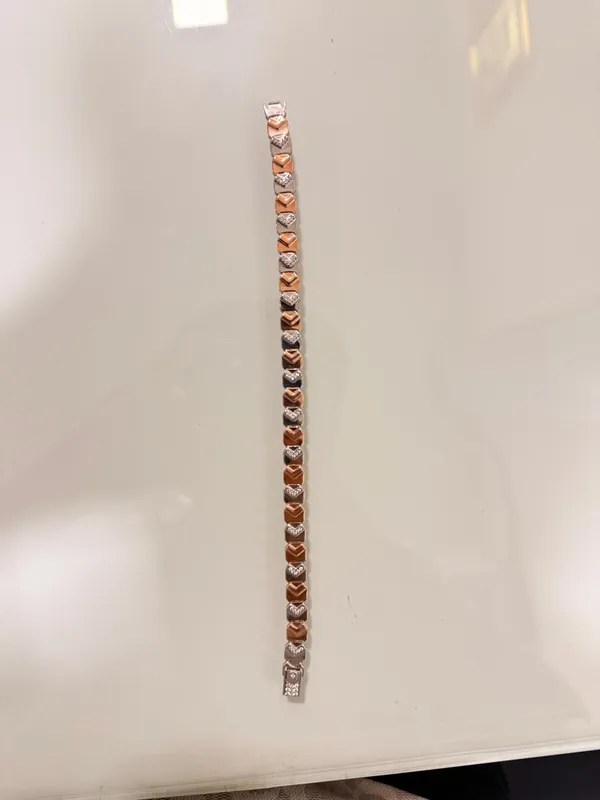 Rose_Gold_And_Silver_Tone_Heart_Link_Bracelet_for_Women