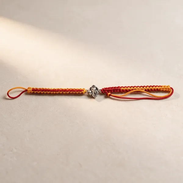 Red_And_Yellow_Silver_92.5%_Men_Rakhi_For_Men
