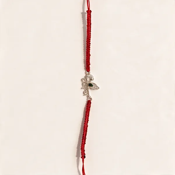 Red_Silver_92.5%_Men_Rakhi_For_Men
