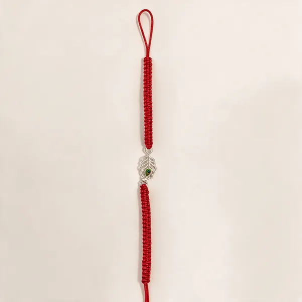 Red_Silver_92.5%_Men_Rakhi_For_Men