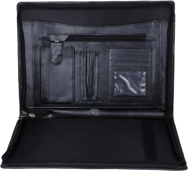 Zestale_Premium_Leatherette_Adjustable_Handle_Document_Folder_Set_Of_1,_Black