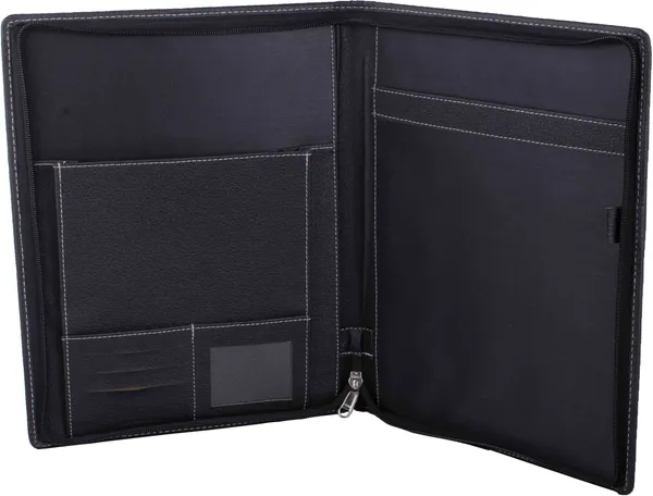 Zestale_Premium_Leatherette_Conference_Document_Folder_Set_Of_1,_Black