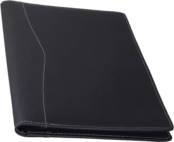Zestale_Premium_Leatherette_Conference_Document_Folder_Set_Of_1,_Black
