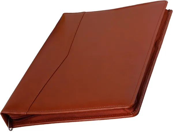 Zestale_Premium_Leatherette_2_Ring_Document_Folder_Without_Leafs_Set_Of_1,_Tan