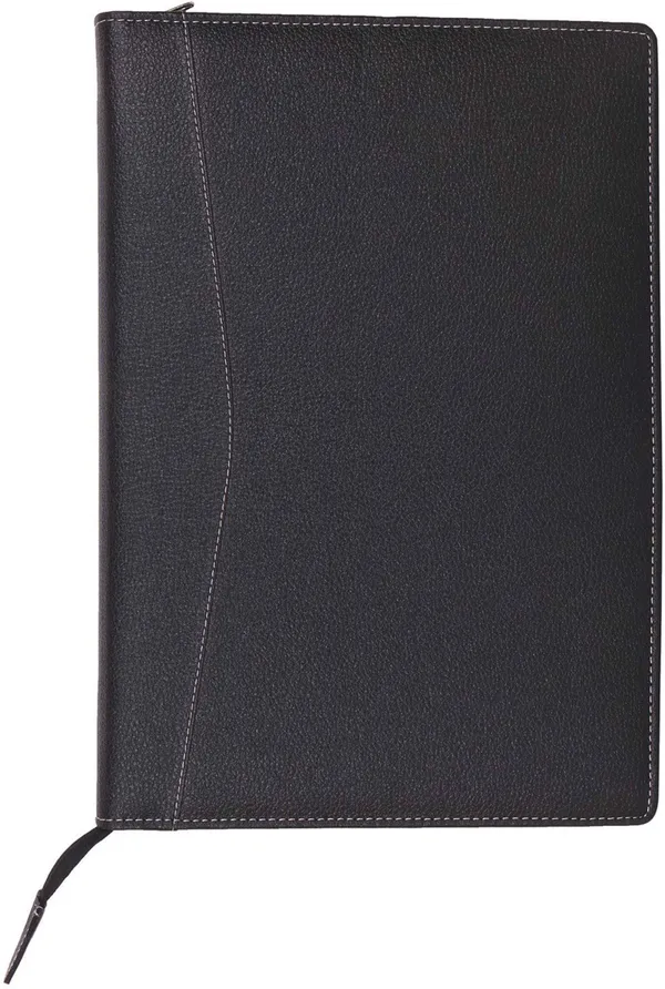 Zestale_Premium_Leatherette_4_Ring_Document_Folder_Without_Leaf_Set_Of_1,_Black