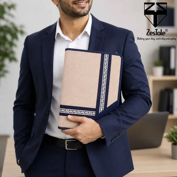 Zestale_Jute_File_Folder_Set_Of_1,_Blue,_Beige