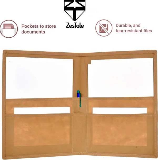 Zestale_Jute_Document_File_Folder_Set_Of_1,_Multicolor