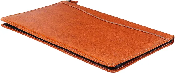 Zestale_Premium_Leatherette_Document_Folder_Set_Of_1,_Brown