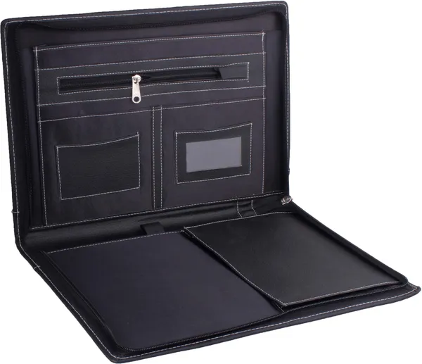 Zestale_Premium_Leatherette_Document_Folder_Set_Of_2,_Black