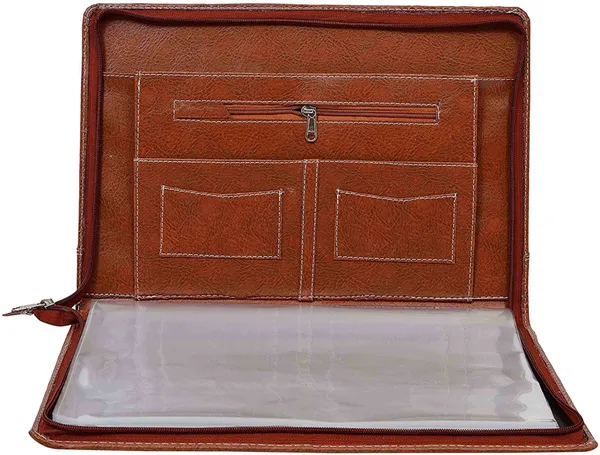 Zestale_Premium_Leatherette_Document_Folder_Set_Of_2,_Black,_Brown