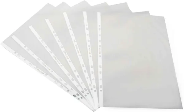 Zestale_Polypropylene_Transparent_Protector_Sheet,_Clear_Sheet_Protector_Set_Of_25,_White