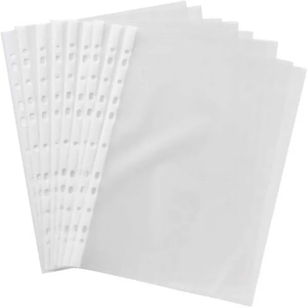Zestale_Polypropylene_Protector_Sheet,_Clear_Sheet_Protector_Set_Of_100,_Transparent