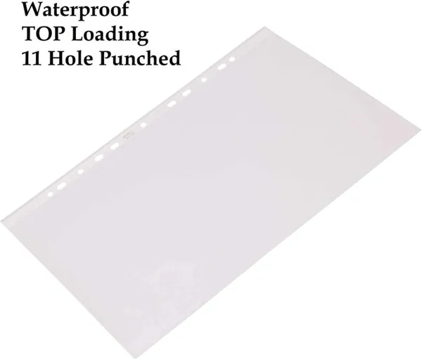 Zestale_Polypropylene_Protector_Sheet,_Clear_Sheet_Protector_Set_Of_100,_Transparent