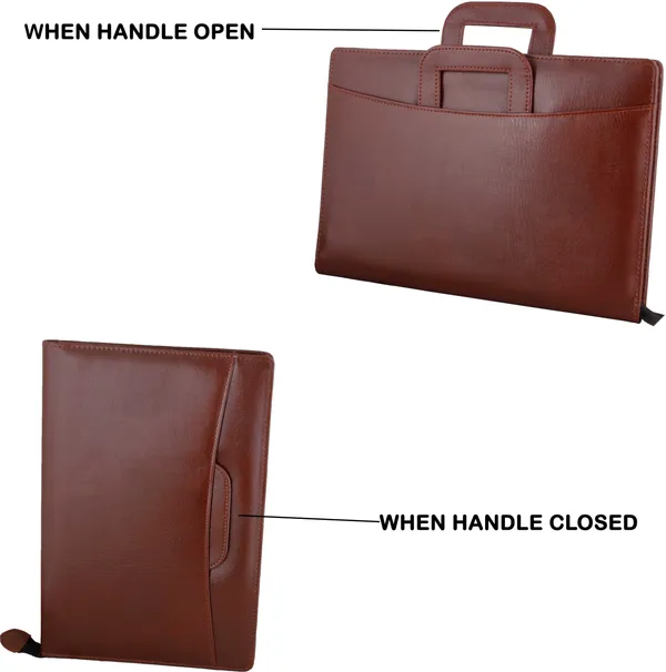 Zestale_Premium_Leatherette_Adjustable_Handle_Document_File_Folder_Set_Of_2,_Black,_Brown