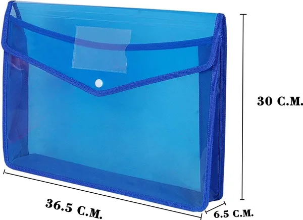 Zestale_Polypropylene_Multicolor_Transparent_File_Folder_Document_Bag_Set_Of_5_Set_Of_5,_Multicolor