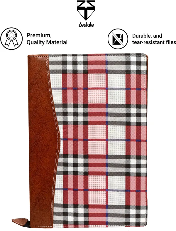 Zestale_Pu_Leather_Document_File_Folder_Set_Of_1,_Multicolor