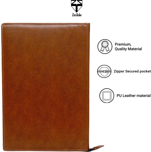 Zestale_Pu_Leather_Document_File_Folder_Set_Of_1,_Multicolor