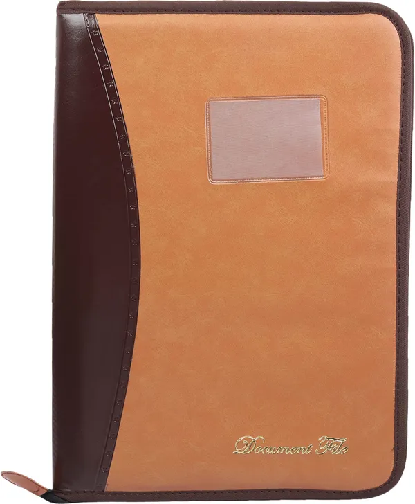 Zestale_Faux_Leatherette_Executive_Folder_Set_Of_1,_Multicolor
