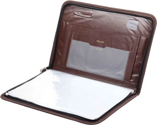 Zestale_Faux_Leatherette_Executive_Folder_Set_Of_1,_Multicolor