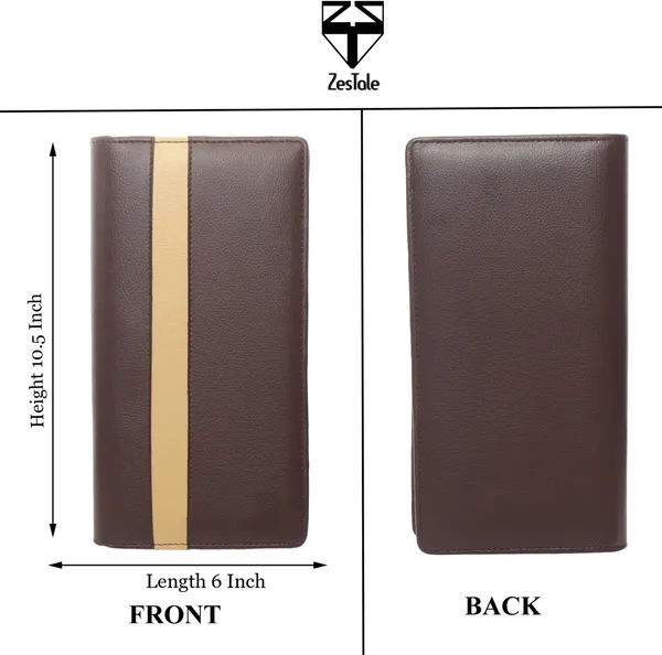 Zestale_Leatherette_Bank_Organizer/Cheque_Book_Holder_And_Passbook_Cover_Set_Of_1,_Multicolor
