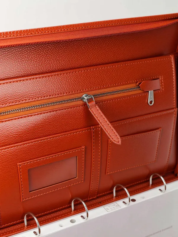 Zestale_Professional_Leatherette_4_Ring_Document_File_Folder/_Certificate_Holder_With_40_Leaves_Set_Of_1,_Tan