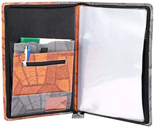 Zestale_Professional_Leatherette_File_Folder/Document_Holder_20_Leaves_Set_Of_1,_Multicolor