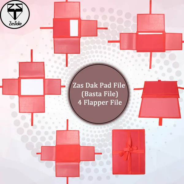 Zestale_Premium_Tetron_Dak_Pad_Document_Holder_Set_Of_1,_Red