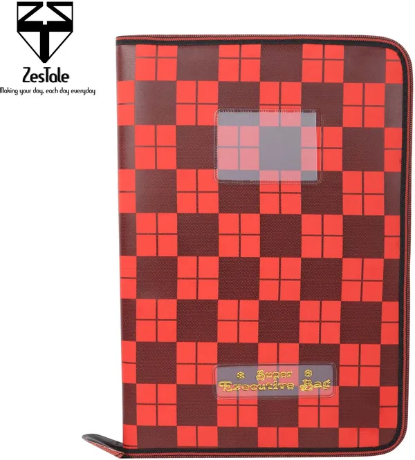 Zestale_Pu_Leather_File_Folder/Document_Holder_20_Leaves_Set_Of_1,_Multicolor