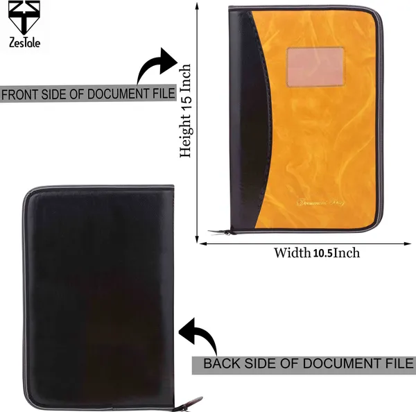Zestale_Pu_Leather_File_Folder/Document_Holder_20_Leaves_Set_Of_1,_Brown
