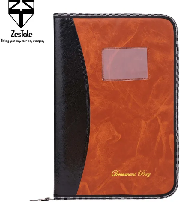 Zestale_Pu_Leather_Document_File_Folder/_Certificate_Holder_Set_Of_1,_Brown
