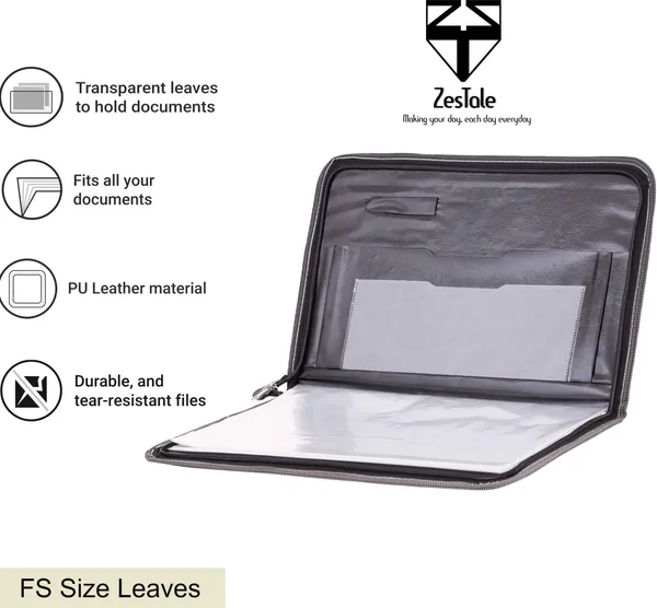 Zestale_Pu_Leather_Document_File_Folder/_Certificate_Holder_Set_Of_1,_Brown