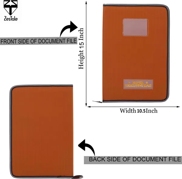 Zestale_Premium_Leatherette_File_Folder/Document_Holder_20_Leaves_Set_Of_1,_Tan